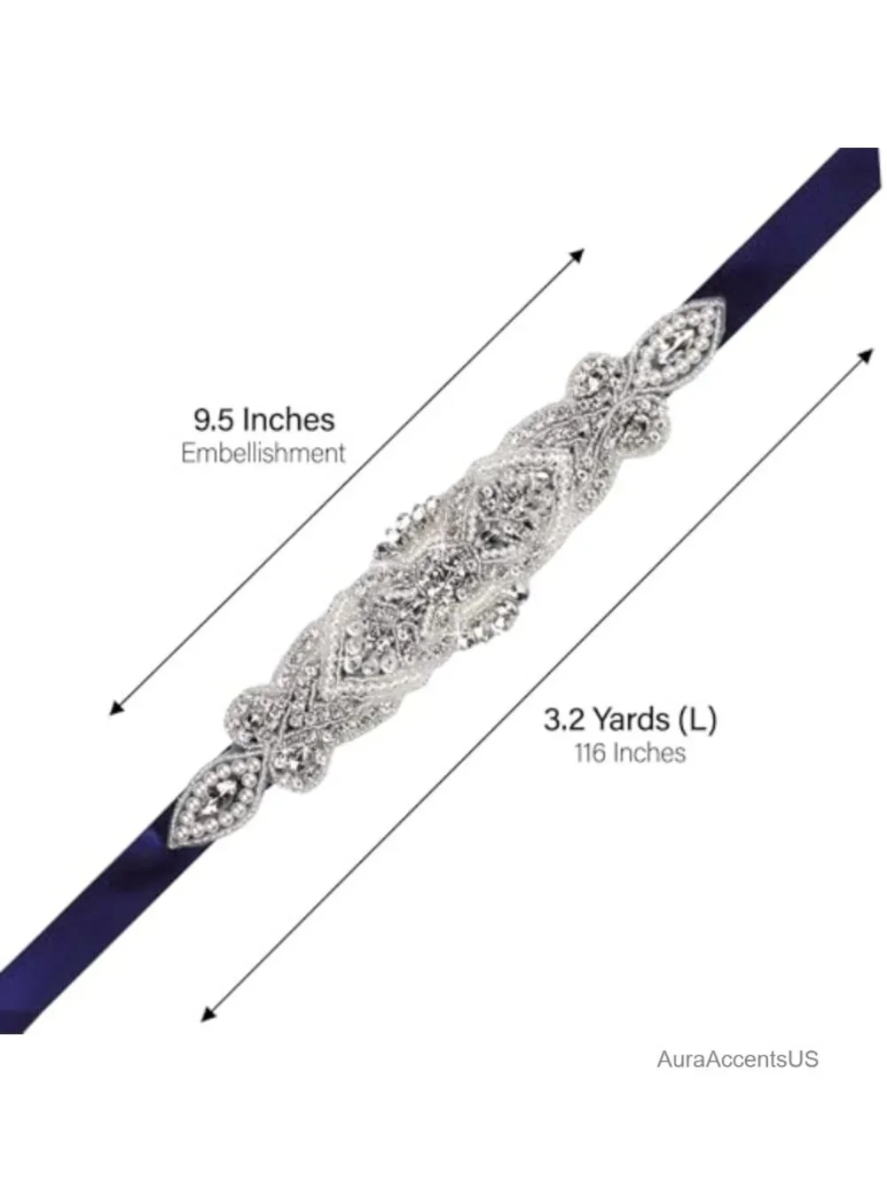 Pearl Rhinestone Sash Bridal Belt for Wedding Dress - Handmade Satin Sash